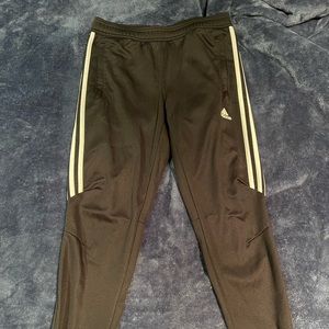 Adidas black sweatpants in small